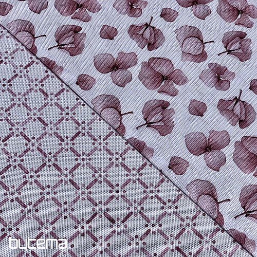 Tovaglia e scialle MONTANA GRIGLIA ROSA ANTICO