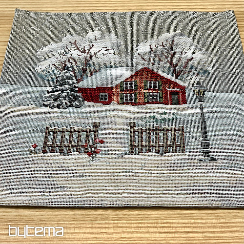 Tovaglia, scialle e posto tavola in gobelin WINTER IDYLKA