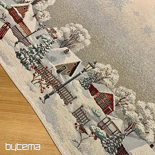 Tovaglia, scialle e posto tavola in gobelin WINTER IDYLKA