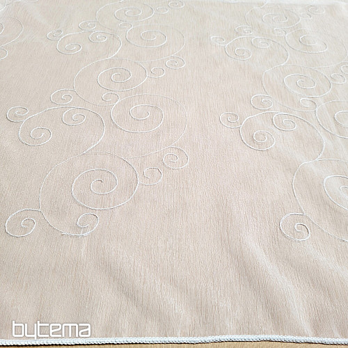 Tenda finita ORNAMENTI RICAMATI bianco