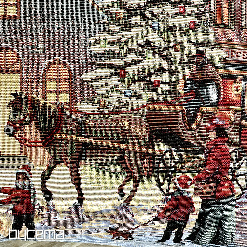 Copertina dell&#39;arazzo natalizio CITTÀ DI NATALE