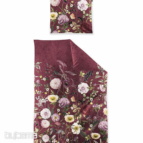 Raso di cotone lusso IRISETTE WAVE 8576-60 ROSE BORDEAUX