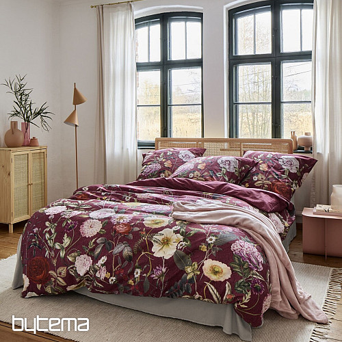 Raso di cotone lusso IRISETTE WAVE 8576-60 ROSE BORDEAUX