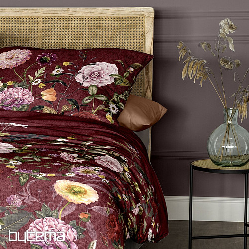 Raso di cotone lusso IRISETTE WAVE 8576-60 ROSE BORDEAUX