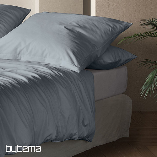IRISETTE raso di cotone di lusso PARIS 8000-20 BLU-GRIGIO