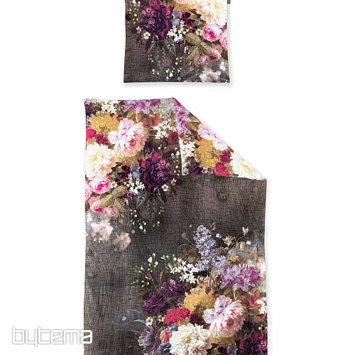 Biancheria da letto di lusso in flanella IRISETTE ZOBEL 8551-90 FIORI A MAGLIA