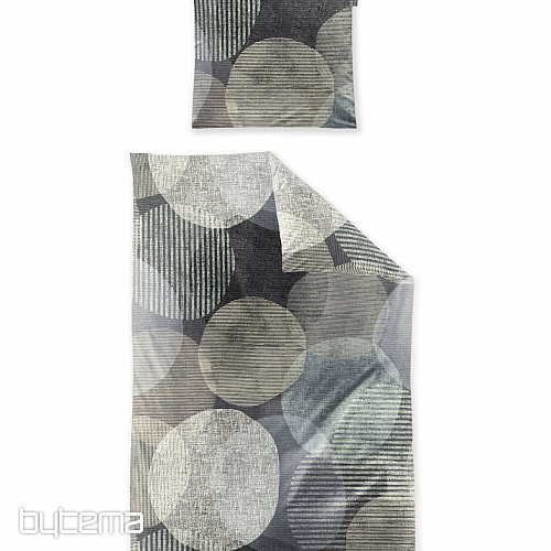 Biancheria da letto di lusso in flanella IRISETTE ZOBEL 8553-11 RUOTA GRIGIA