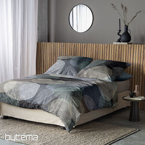 Biancheria da letto di lusso in flanella IRISETTE ZOBEL 8553-11 RUOTA GRIGIA