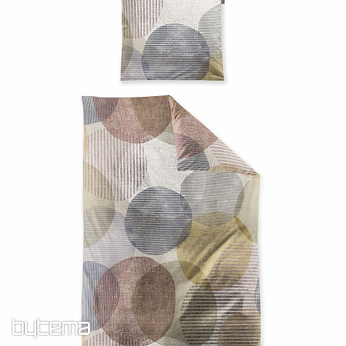 Biancheria da letto di lusso in flanella IRISETTE ZOBEL 8553-50 RUOTE DEI COLORI