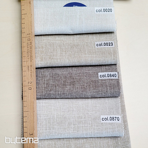 Tessuto decorativo di lusso di design monocolore GERSTER 77049/870 RÄŽNÁ