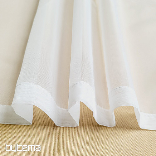 Tenda in voile rifinita BIANCO