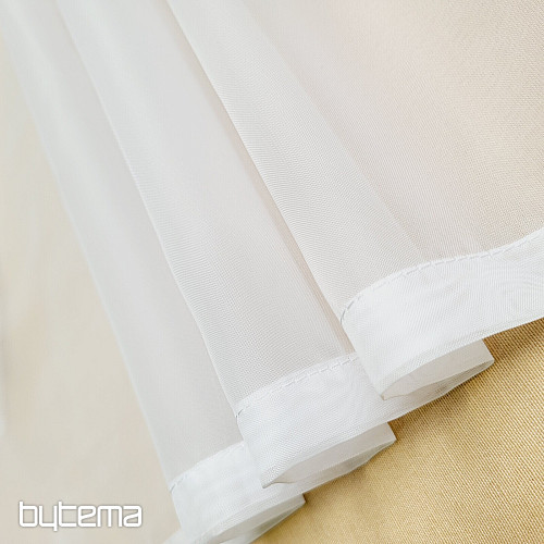 Tenda in voile rifinita BIANCO