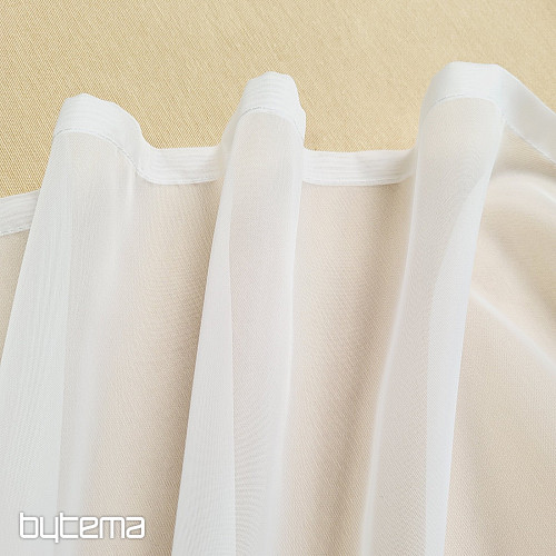 Tenda in voile rifinita BIANCO