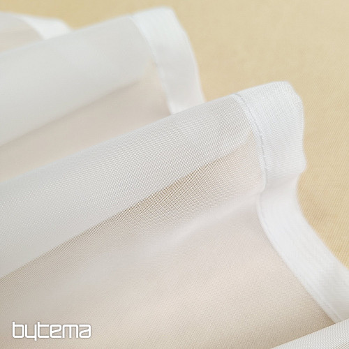 Tenda in voile rifinita BIANCO