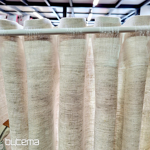 Tenda in lino LINE rifinita
