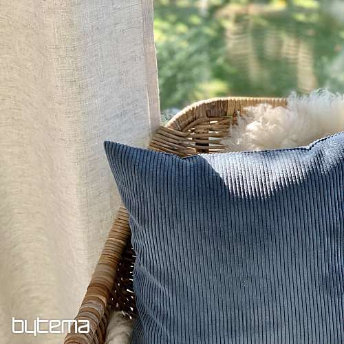 Tenda in lino LINE rifinita