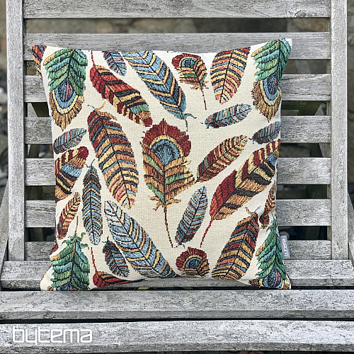 Fodera per cuscino con arazzo PIUMA BEIGE
