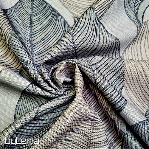 Tessuto decorativo MAXI LISTY grigio