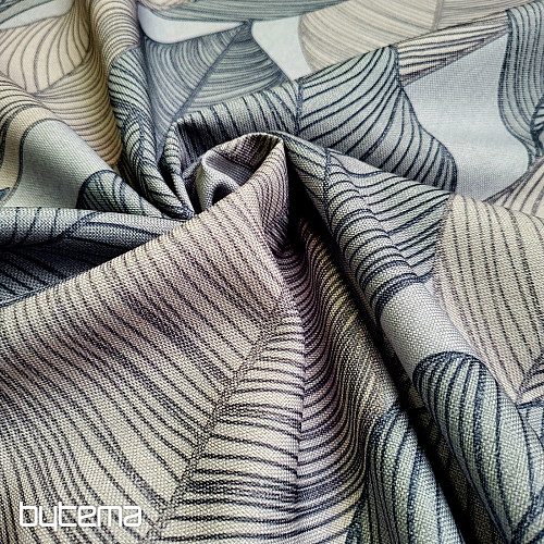 Tessuto decorativo MAXI LISTY grigio