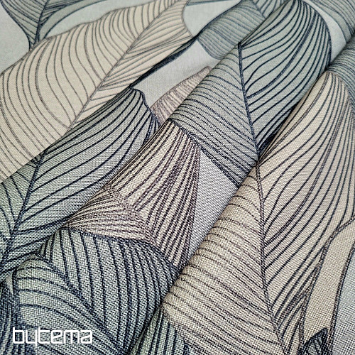 Tessuto decorativo MAXI LISTY grigio