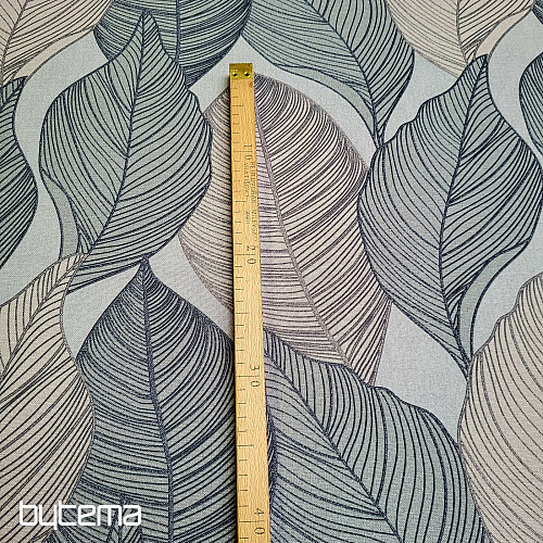 Tessuto decorativo MAXI LISTY grigio
