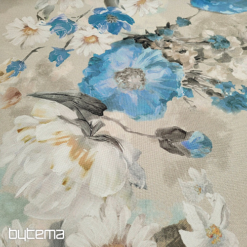 Tessuto decorativo GARDEN blu