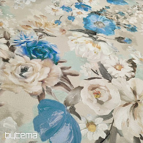 Tessuto decorativo GARDEN blu