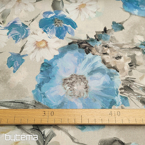 Tessuto decorativo GARDEN blu