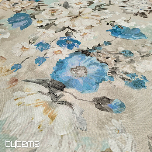 Tessuto decorativo GARDEN blu