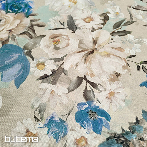 Tessuto decorativo GARDEN blu
