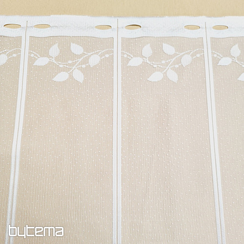 Tenda in vetro colorato jacquard FOGLIE D'AUTUNNO