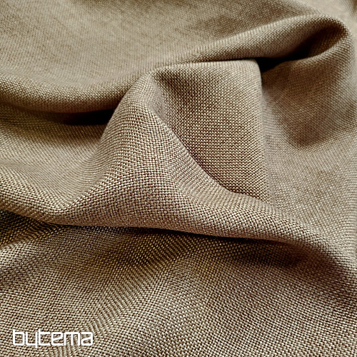 Tessuto decorativo di design monocolore ALBA 2/10 SV. MARRONE