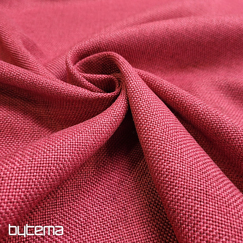 Tessuto decorativo di design monocolore ALBA 2/15 ROSSO