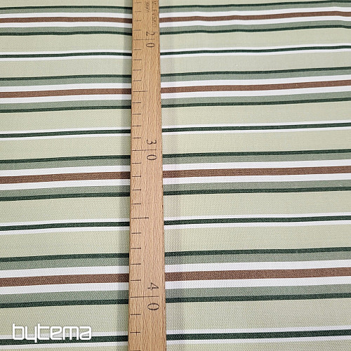 Tessuto decorativo STRISCE VERDI