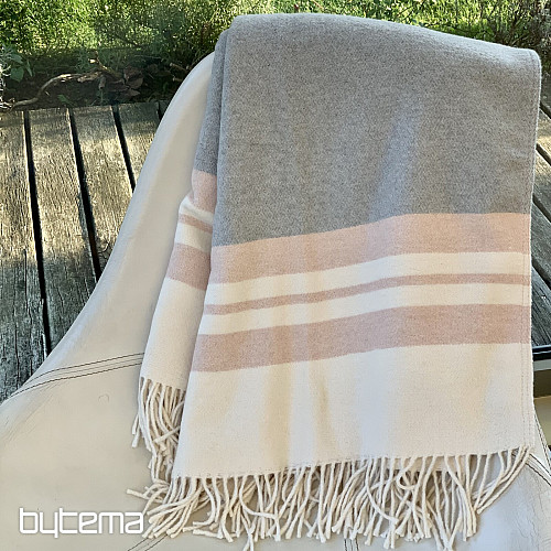 Coperta ROSA CON FRANGE