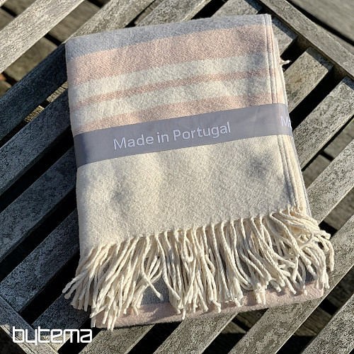 Coperta ROSA CON FRANGE