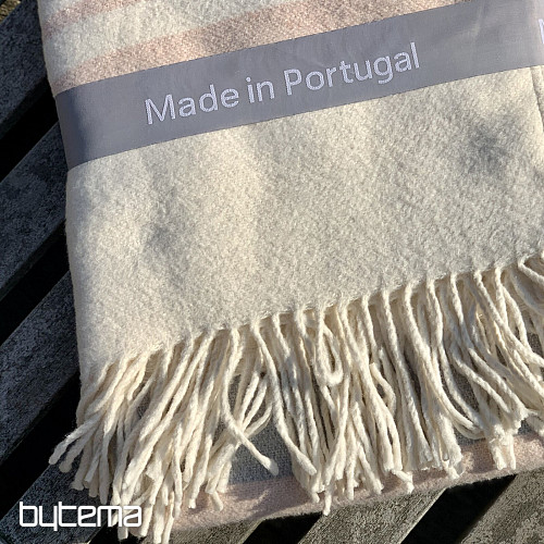 Coperta ROSA CON FRANGE