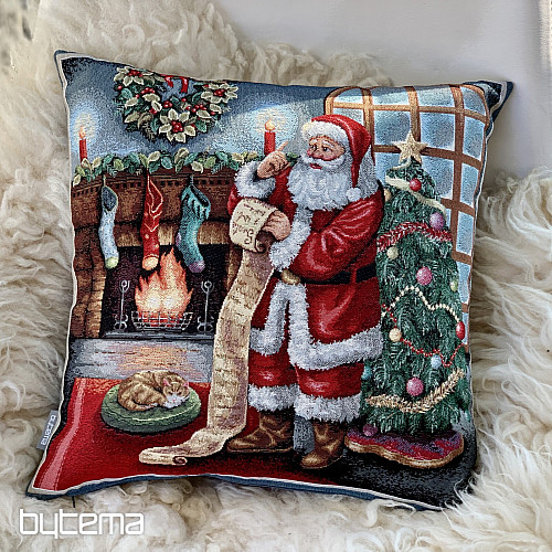 Copri arazzo natalizio BABBO NATALE AL CAMINO