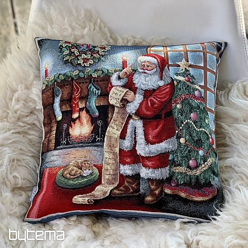 Copri arazzo natalizio BABBO NATALE AL CAMINO