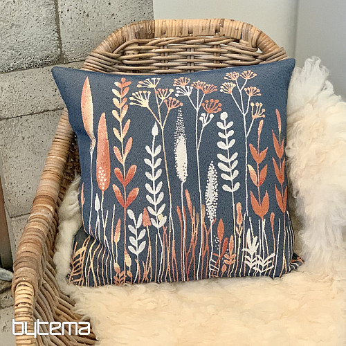Fodera per cuscino arazzo WILD MEADOW blu