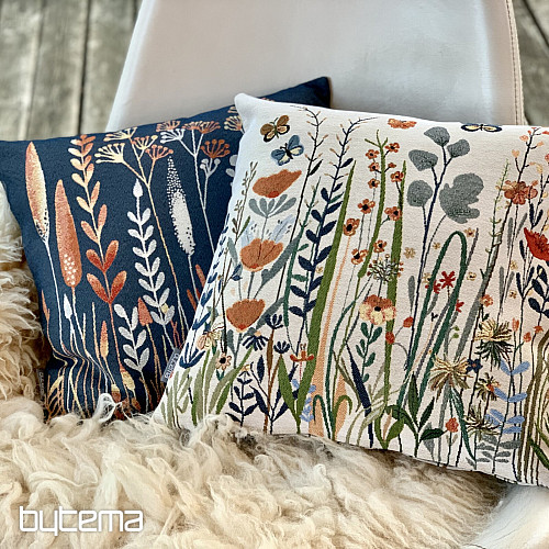 Fodera per cuscino arazzo WILD MEADOW blu