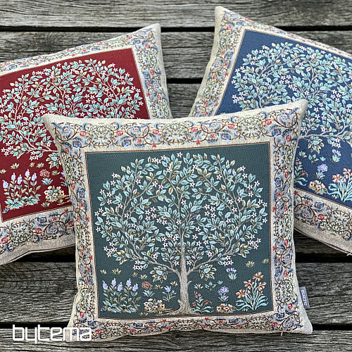 Fodera per cuscino gobelin TREE OF LUCK rosso