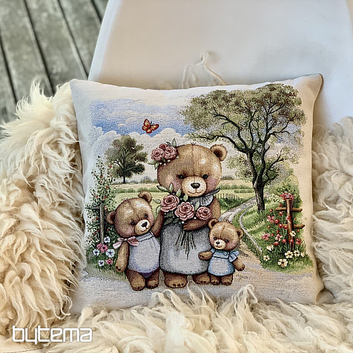 Federa per cuscino arazzo FAMIGLIA DEGLI ORSI
