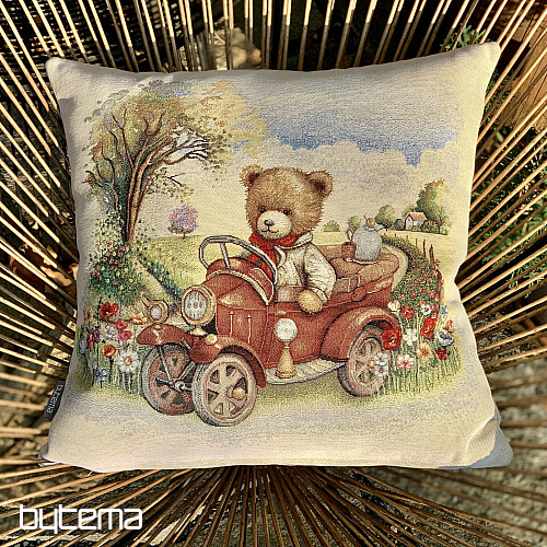 Federa ad arazzo TEDDY IN THE CAR