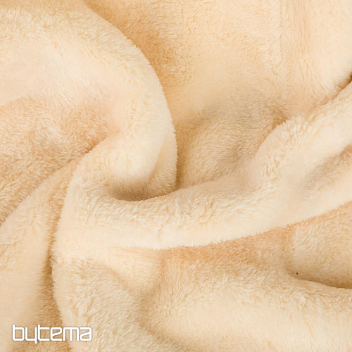 Coperta in microflanella CREMA liscia