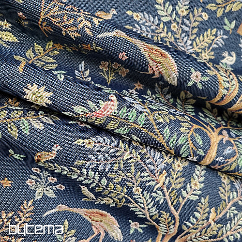 Tessuto da tappezzeria WILLIAM MORRIS blu