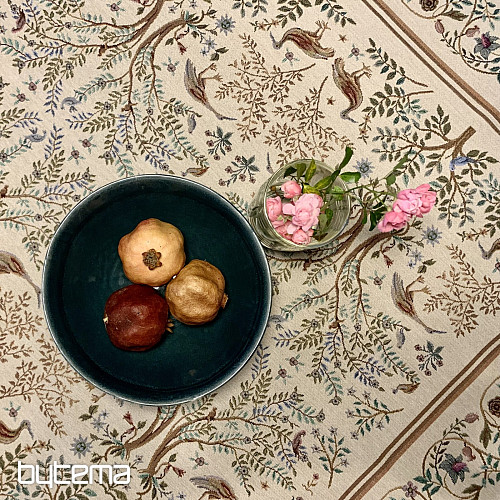 Tovaglia e scialle arazzo WILLIAM MORRIS beige