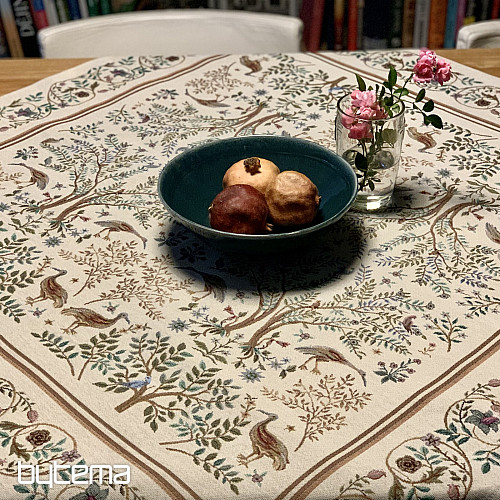 Tovaglia e scialle arazzo WILLIAM MORRIS beige