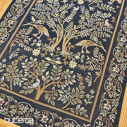 Tovaglia e sciarpa arazzo WILLIAM MORRIS blu