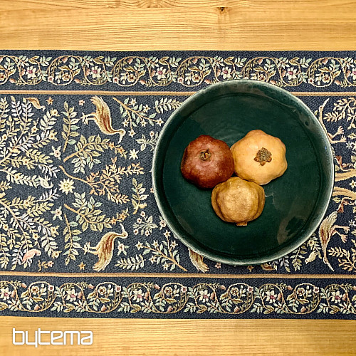 Tovaglia e sciarpa arazzo WILLIAM MORRIS blu